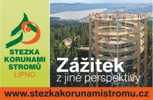 Stezka korunami stromů Lipno je první a jediná v České republice. Stezka korunami stromů Lipno je první a jediná v České republice.