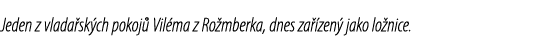Jeden z vlada sk ch pokoj Vil ma z Ro mberka, dnes za  zen  jako lo nice.
