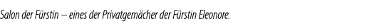 Salon der F rstin – eines der Privatgem cher der F rstin Eleonore.