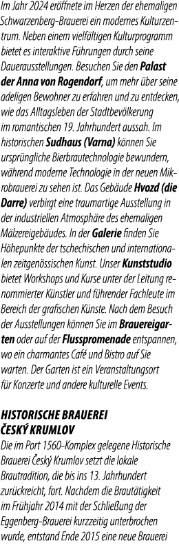 Im Jahr 2024 er ffnete im Herzen der ehemaligen Schwarzenberg Brauerei ein modernes Kulturzentrum. Neben einem vielf ...