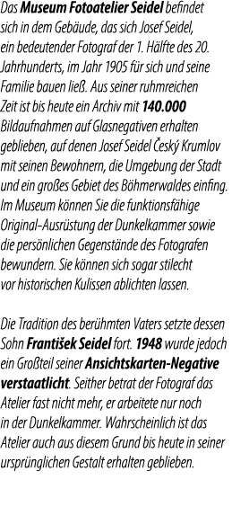 Das Museum Fotoatelier Seidel befindet sich in dem Geb ude, das sich Josef Seidel, ein bedeutender Fotograf der 1. H ...