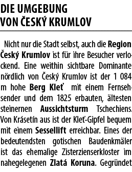 Die umgebung Von esk  Krumlov Nicht nur die Stadt selbst, auch die Region  esk  Krumlov ist f r ihre Besucher verloc...