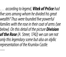 … according to legend, V tek of Pr ice had five sons among whom he divided his great wealth? Thus were founded five p...