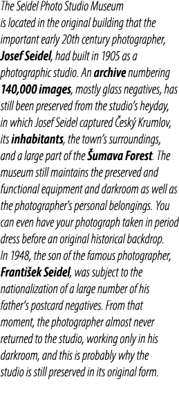 The Seidel Photo Studio Museum is located in the original building that the important early 20th century photographer...