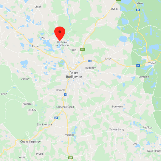 Hluboká nad Vltavou, Bildquelle: Mapy Google