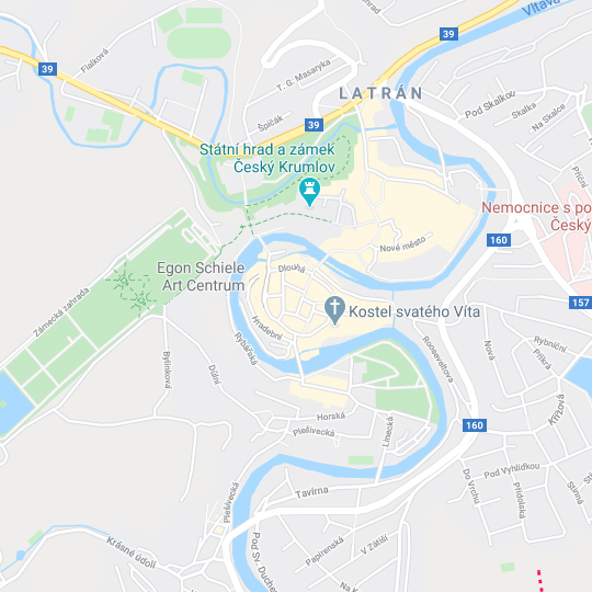 Krumlov Tours CALLEO, zdroj: Mapy Google
